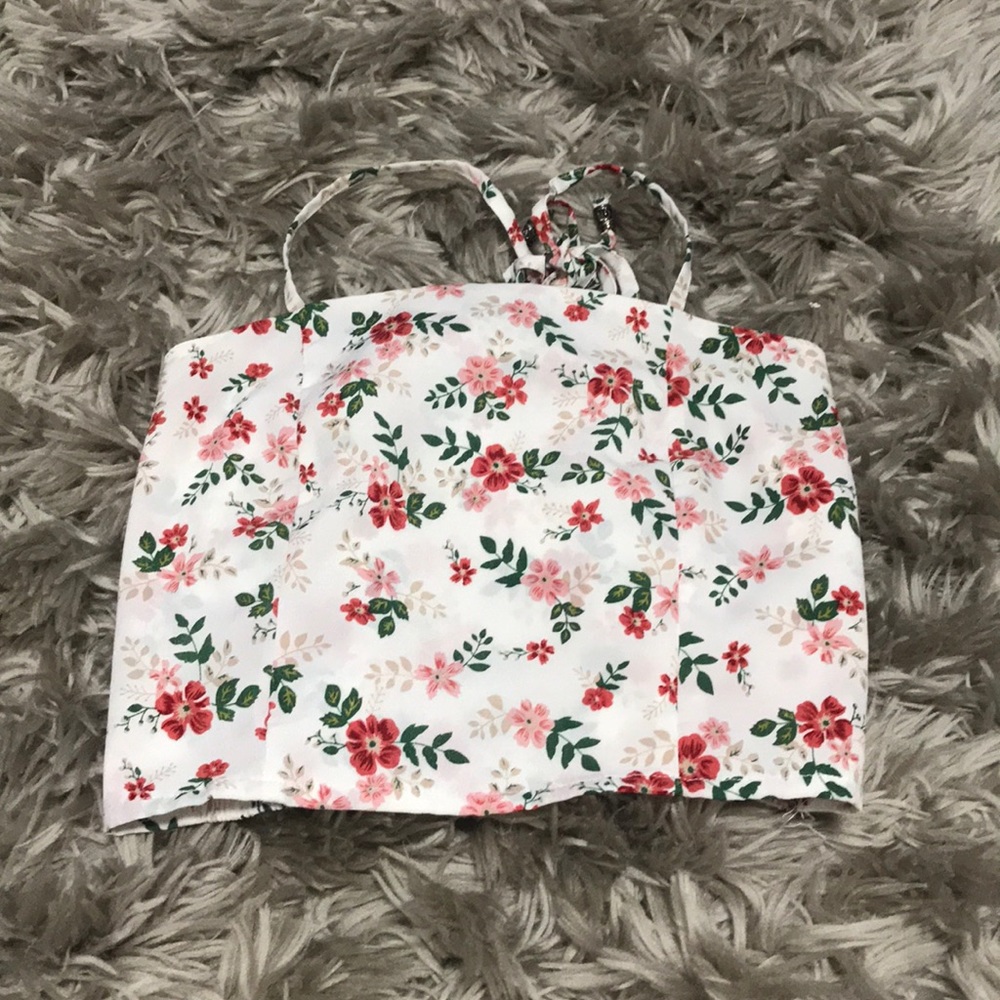 Floral crop top